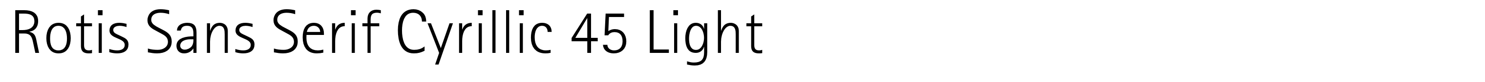 Rotis Sans Serif Cyrillic 45 Light